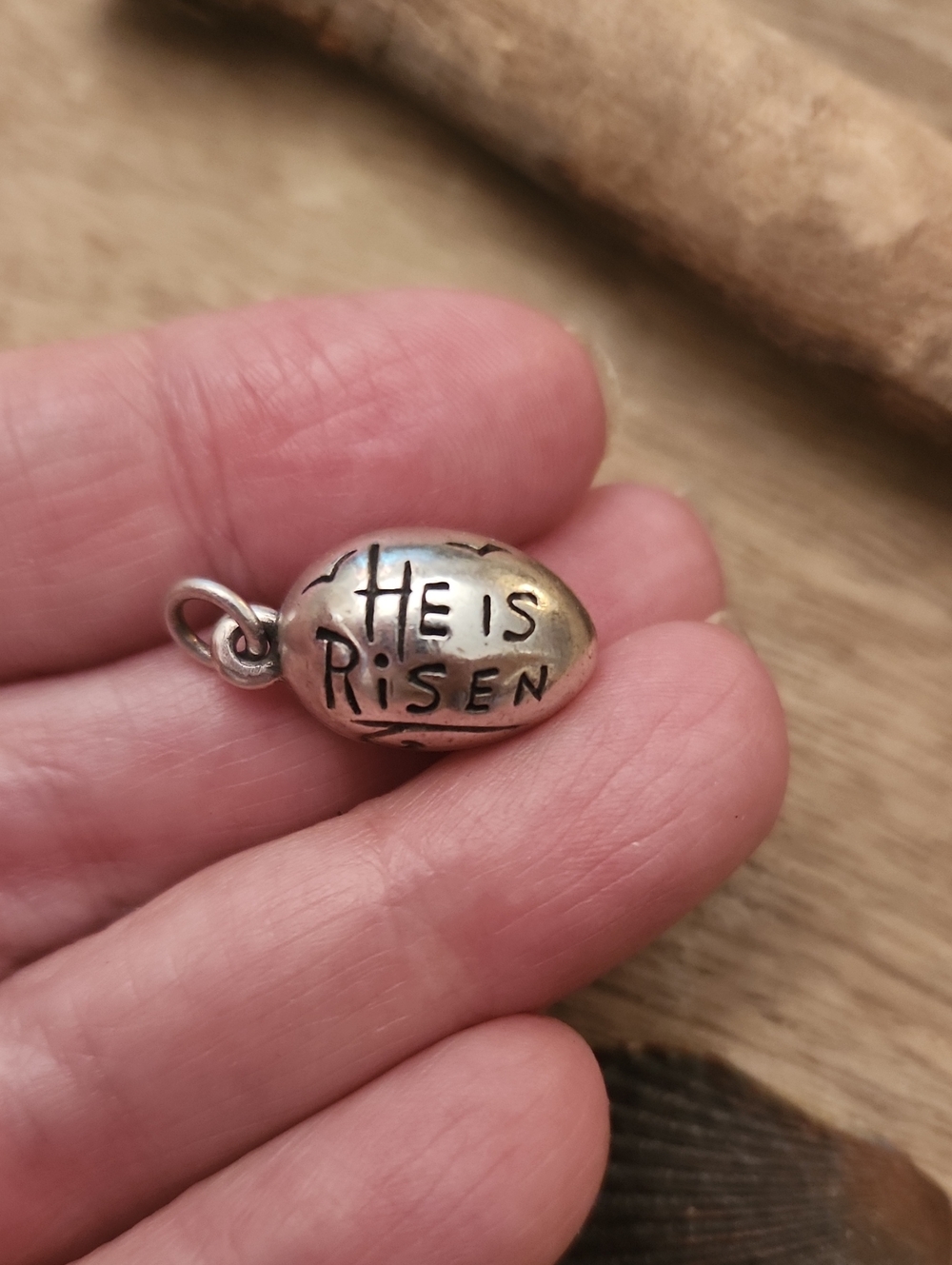 James Avery He Is Risen Charm Vintage Sterling Silver - Picture 4 of 6